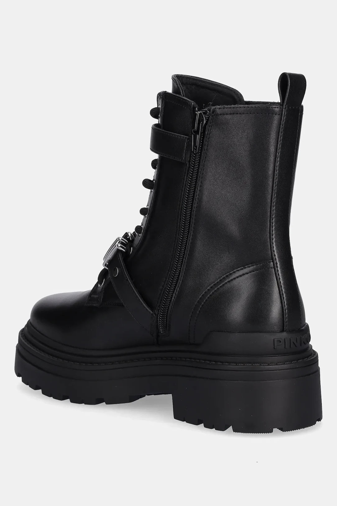 PINKO LOVE BIRDS COMBAT BOOTS