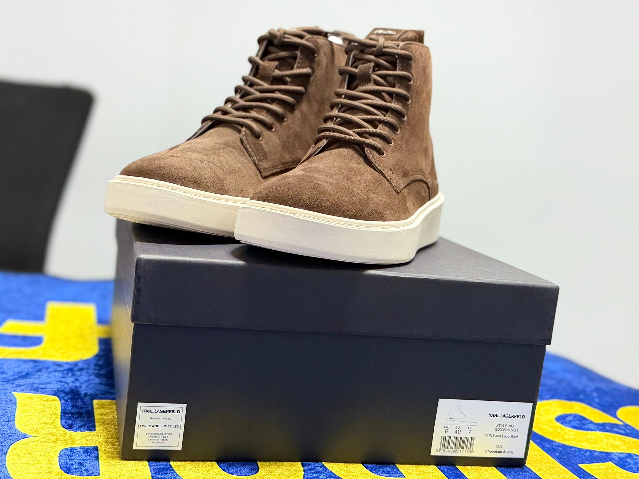 Bocanci Karl Lagerfeld Flint Suede - Maro - Ediție Limitată