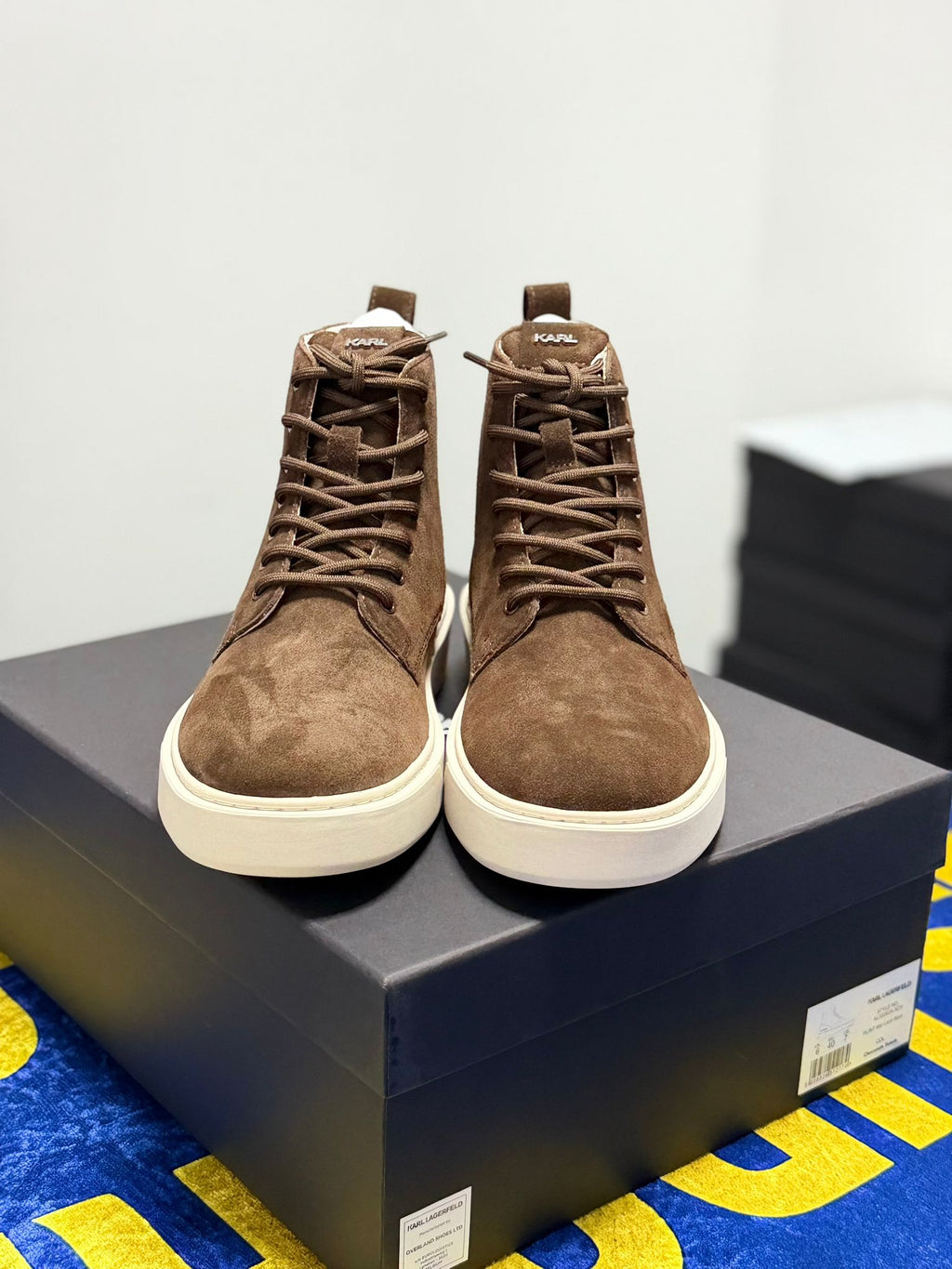 Bocanci Karl Lagerfeld Flint Suede - Maro - Ediție Limitată