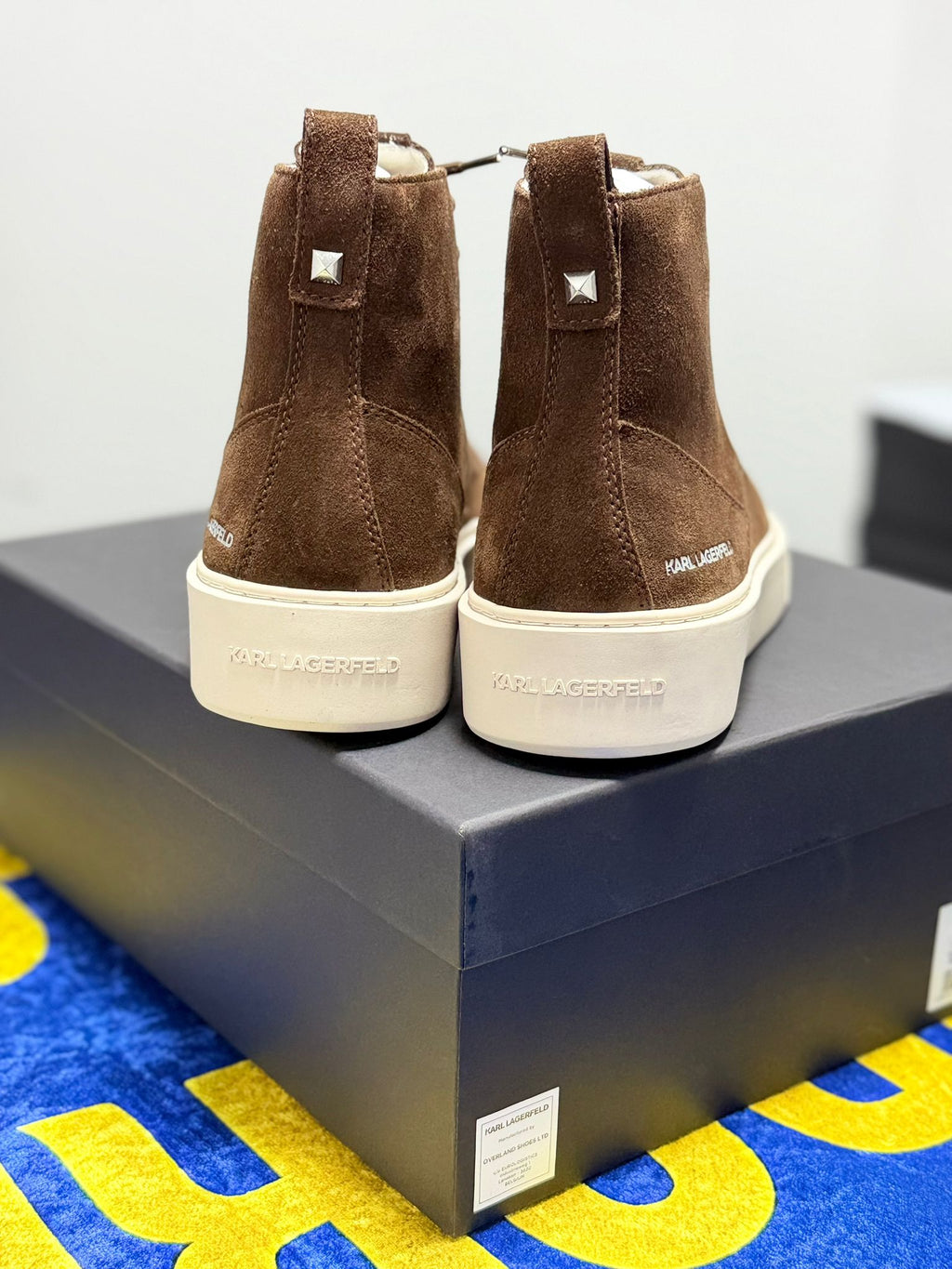 Bocanci Karl Lagerfeld Flint Suede - Maro - Ediție Limitată