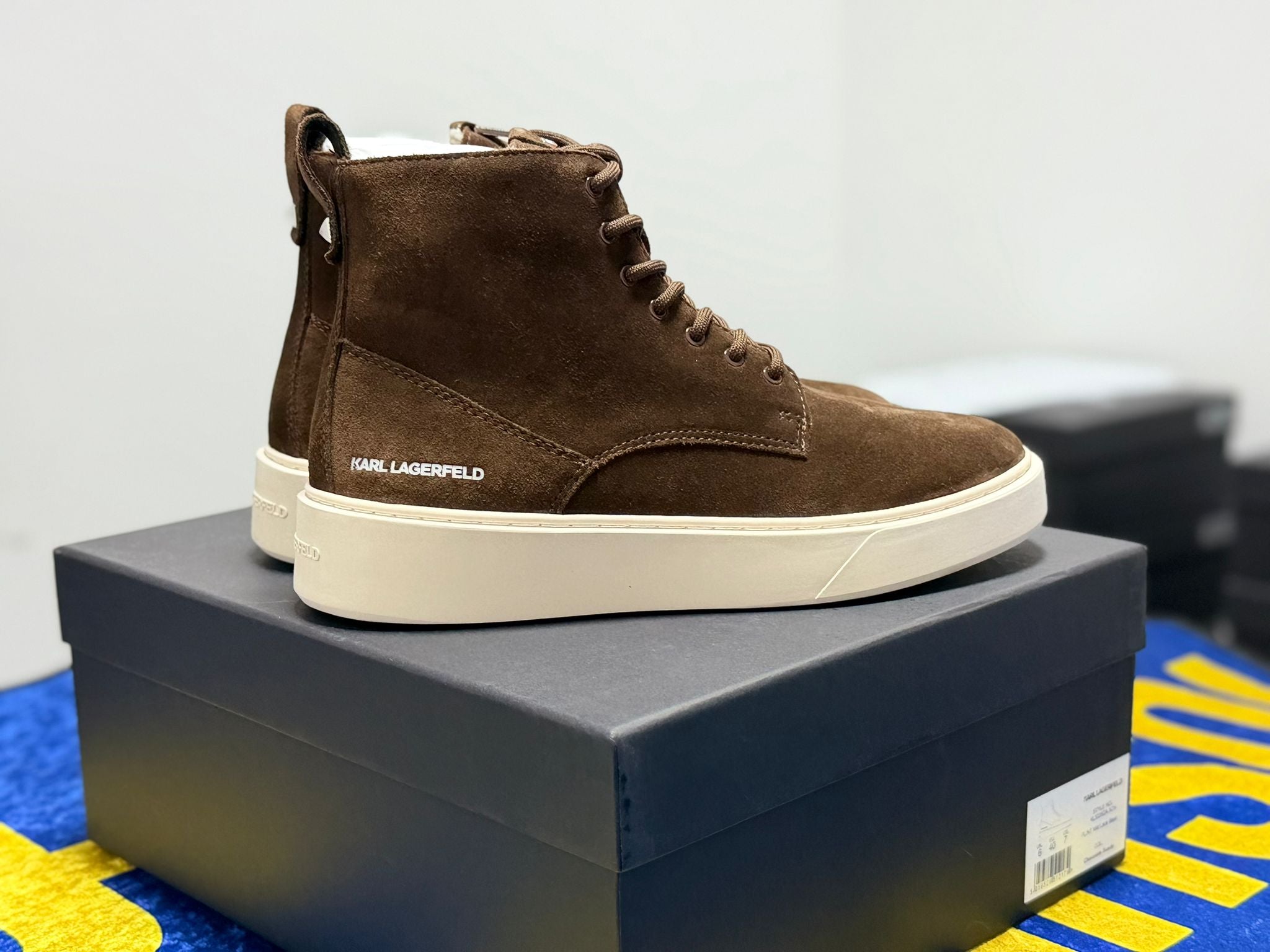 Bocanci Karl Lagerfeld Flint Suede - Maro - Ediție Limitată