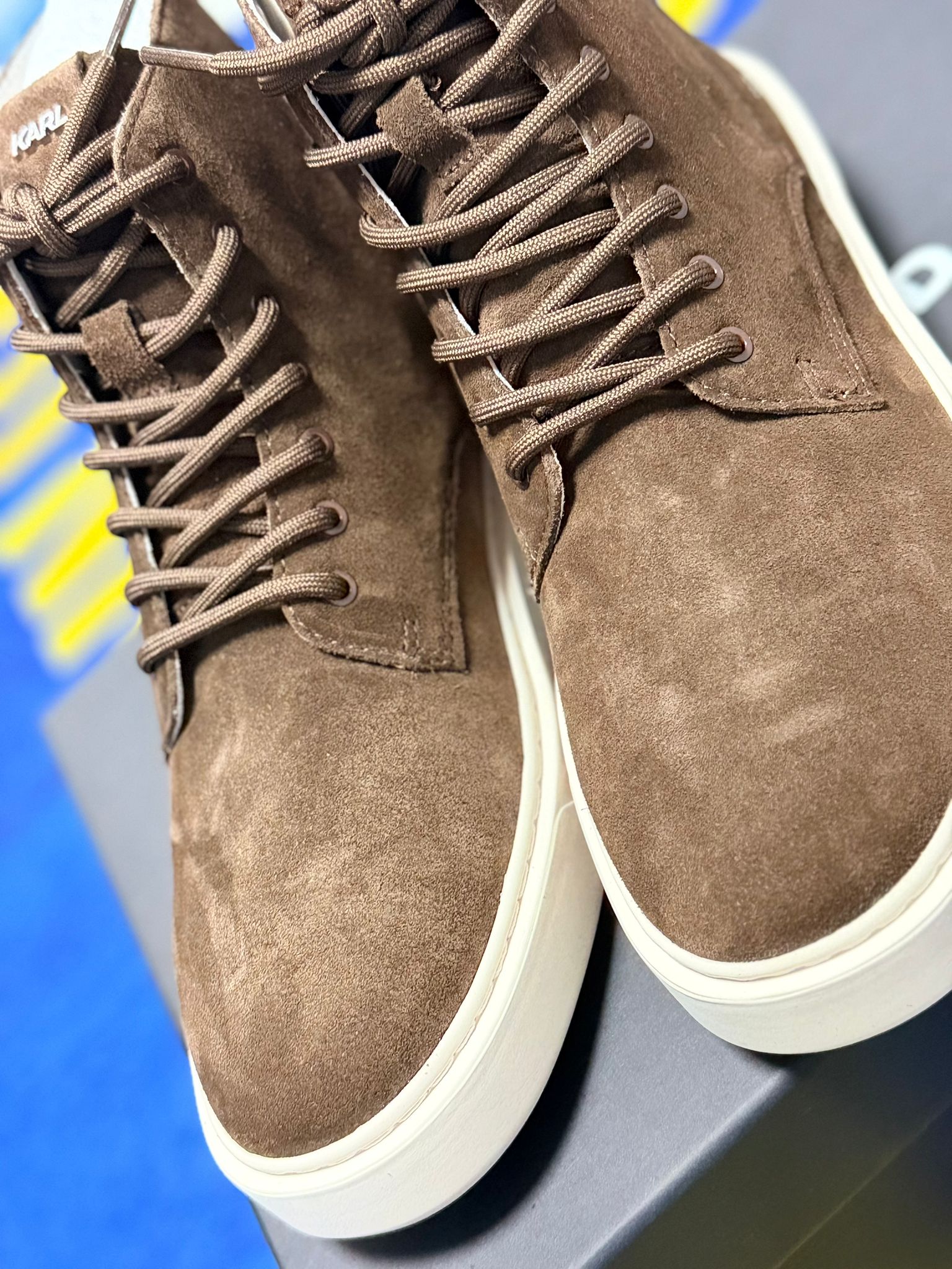 Bocanci Karl Lagerfeld Flint Suede - Maro - Ediție Limitată
