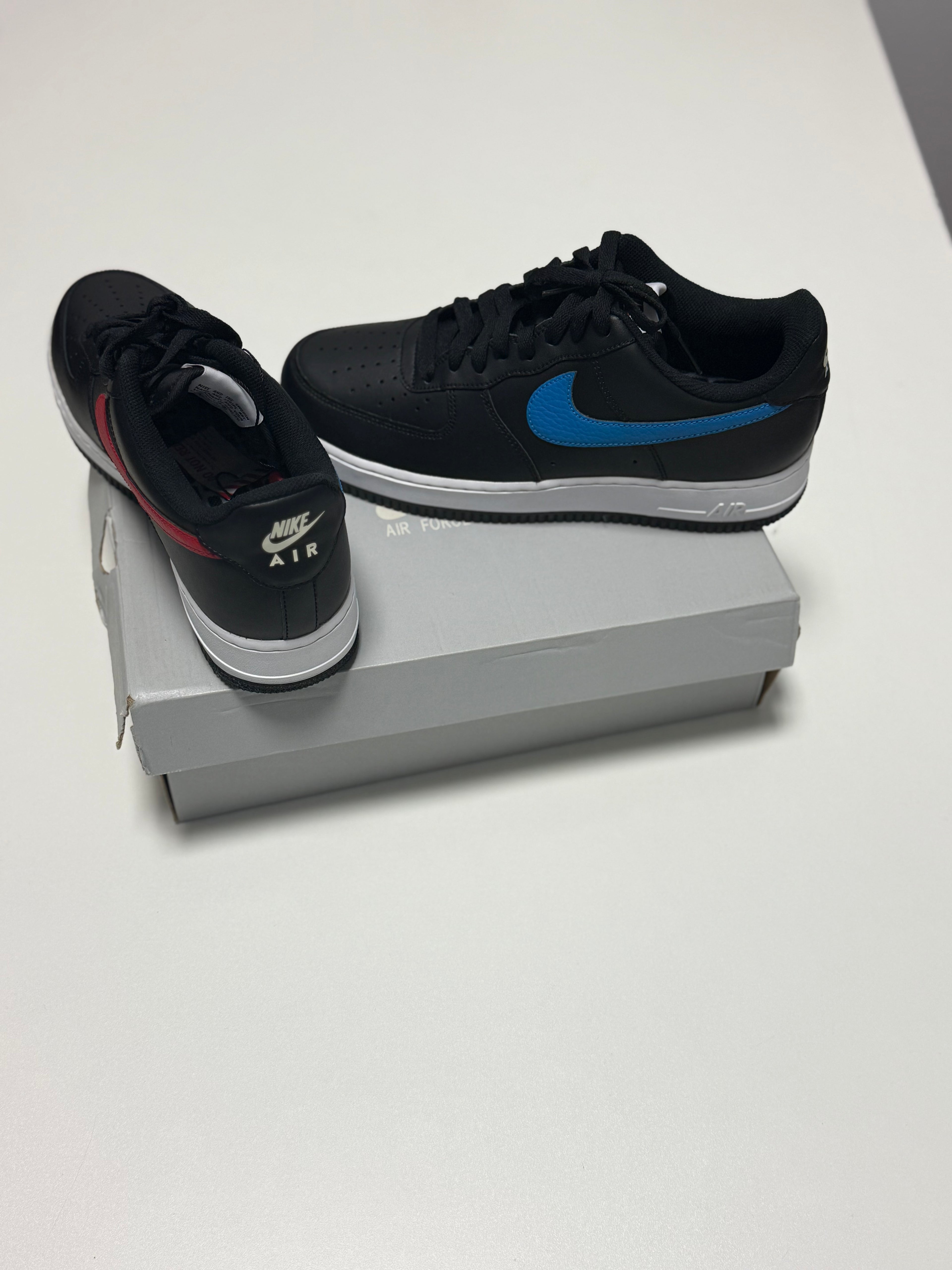 Nike Air Force 1 '07 'Mismatch Swooshes - Black'