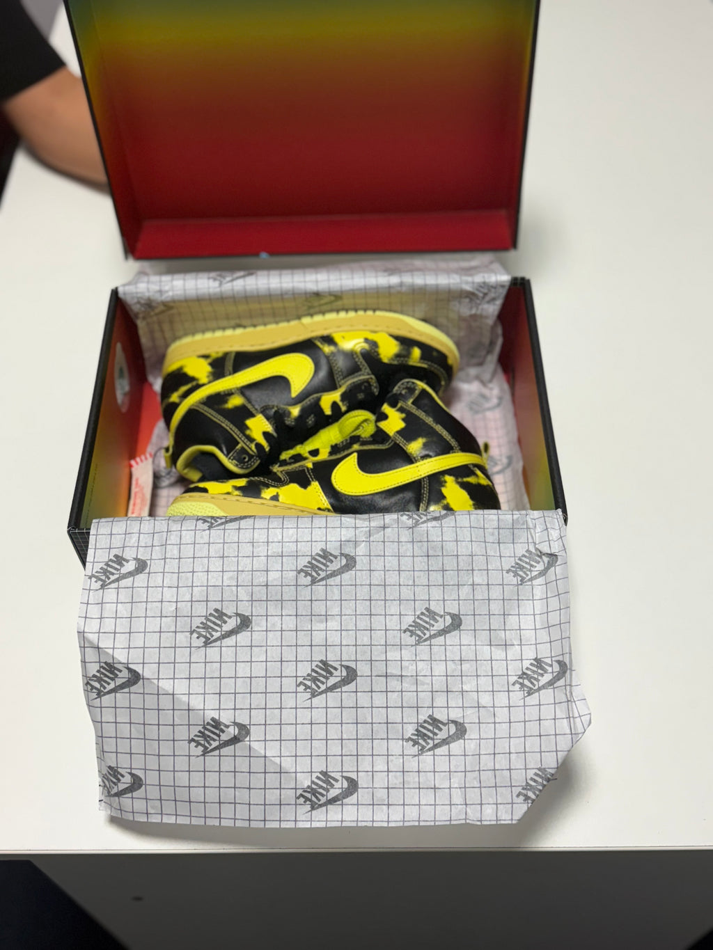 Nike Dunk High 1985 'Yellow Acid Wash'