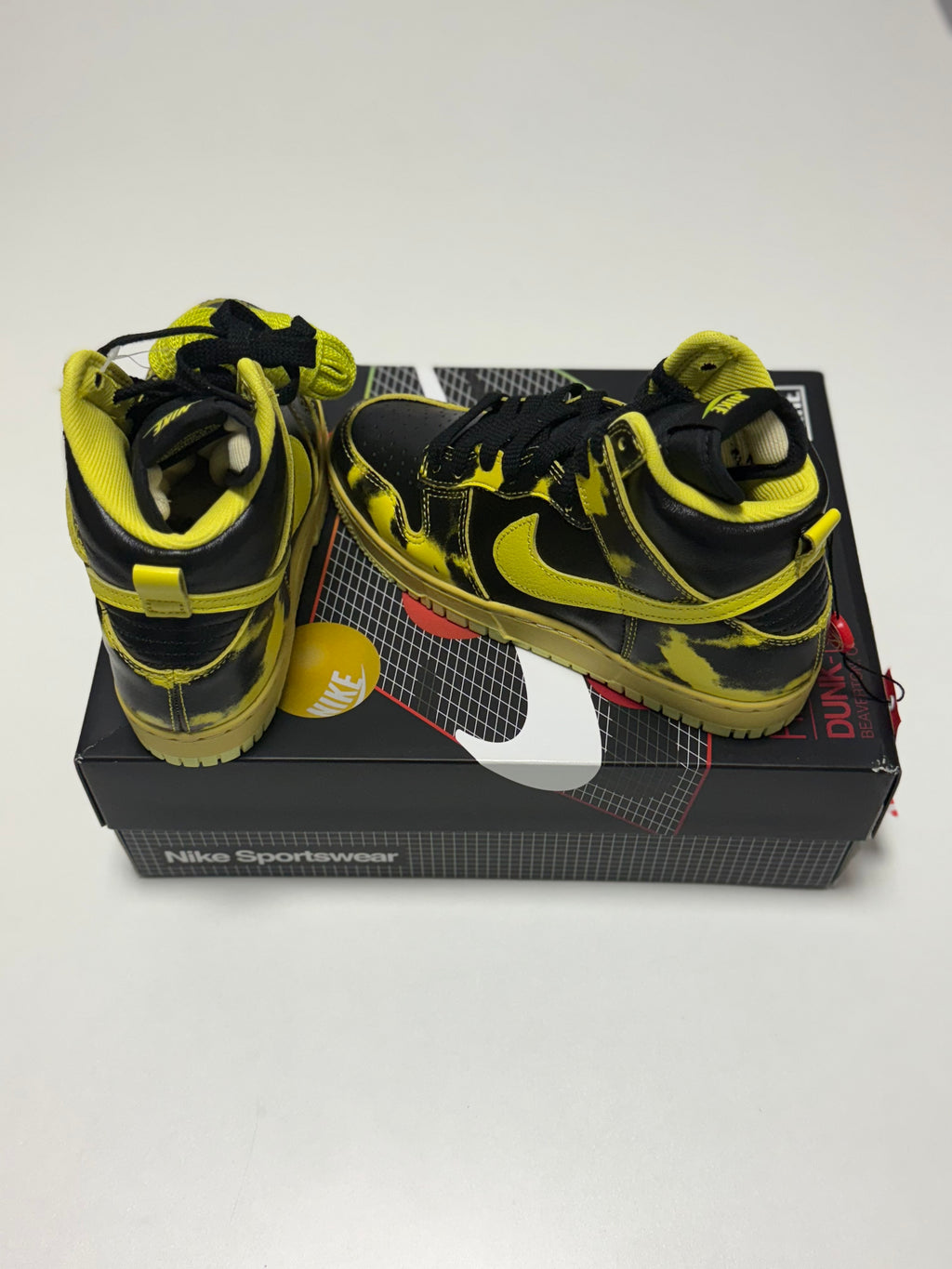 Nike Dunk High 1985 'Yellow Acid Wash'