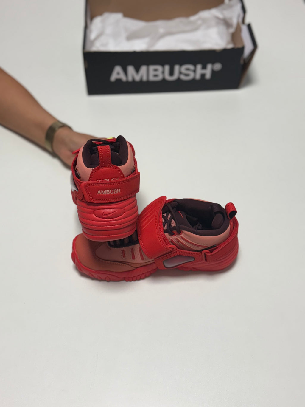 Nike Air Adjust Force x AMBUSH® Light Madder Root and Burgundy Crush