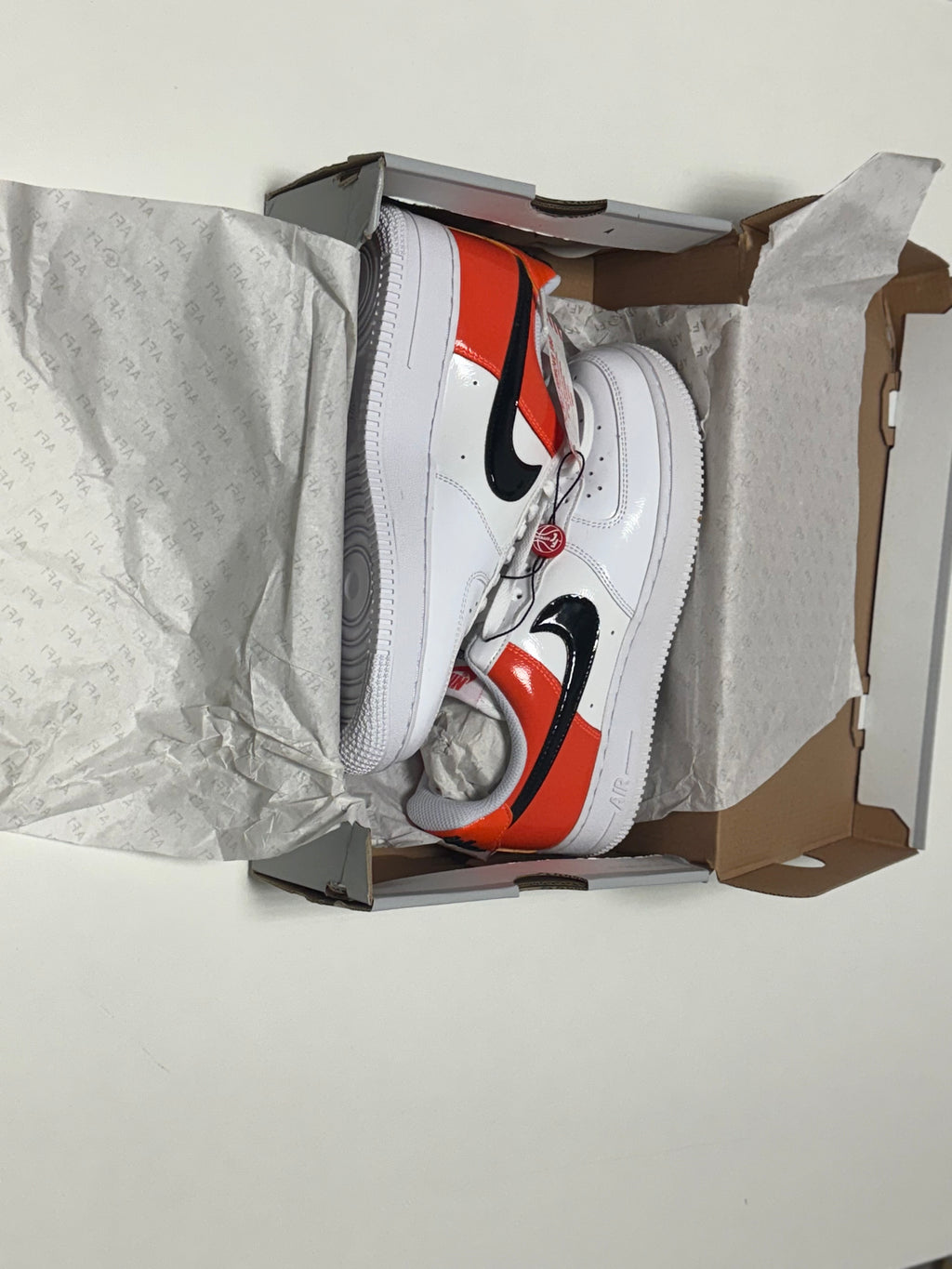 Nike Air Force 1 '07 'White Brilliant Orange'