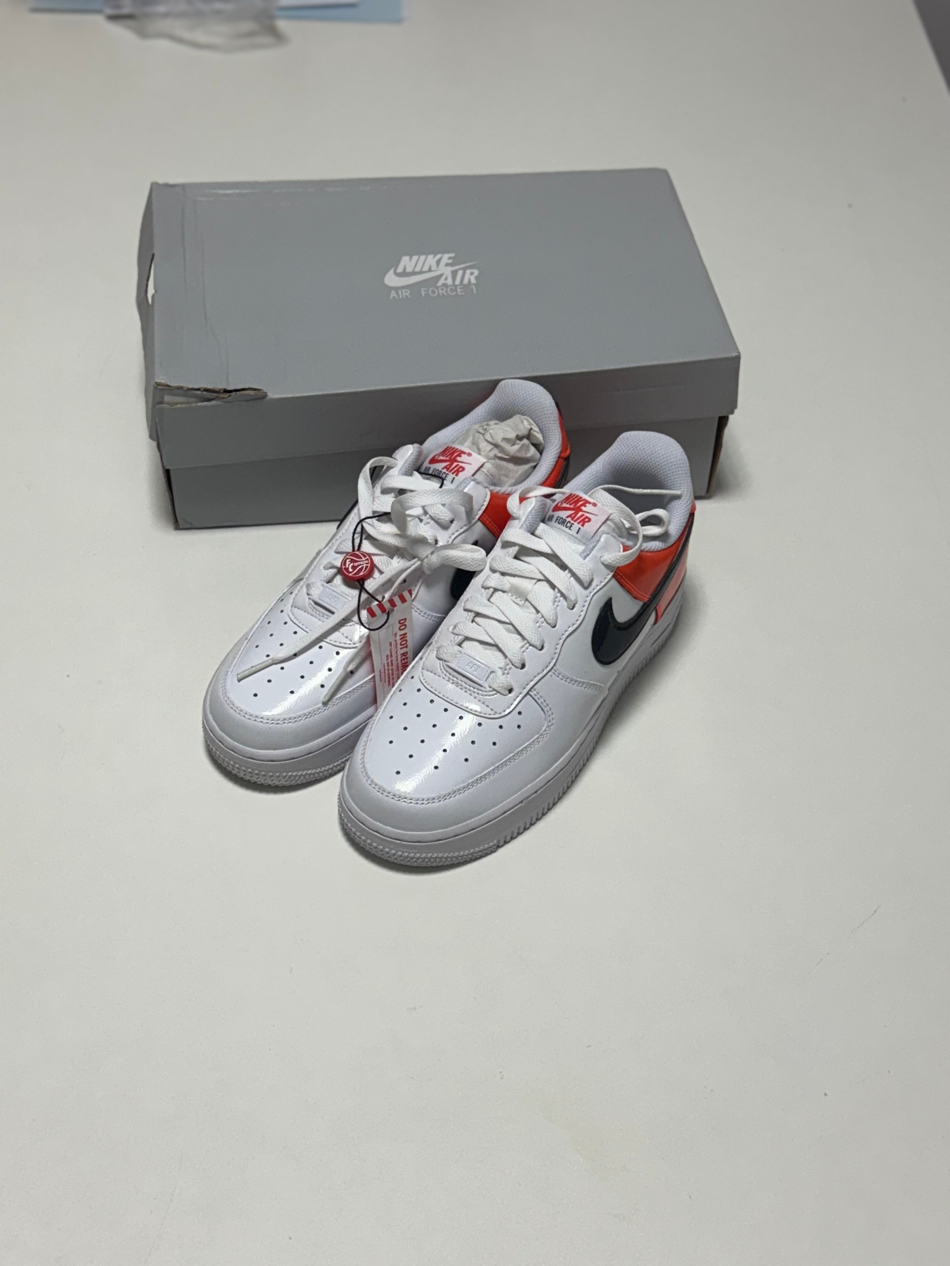 Nike Air Force 1 '07 'White Brilliant Orange'