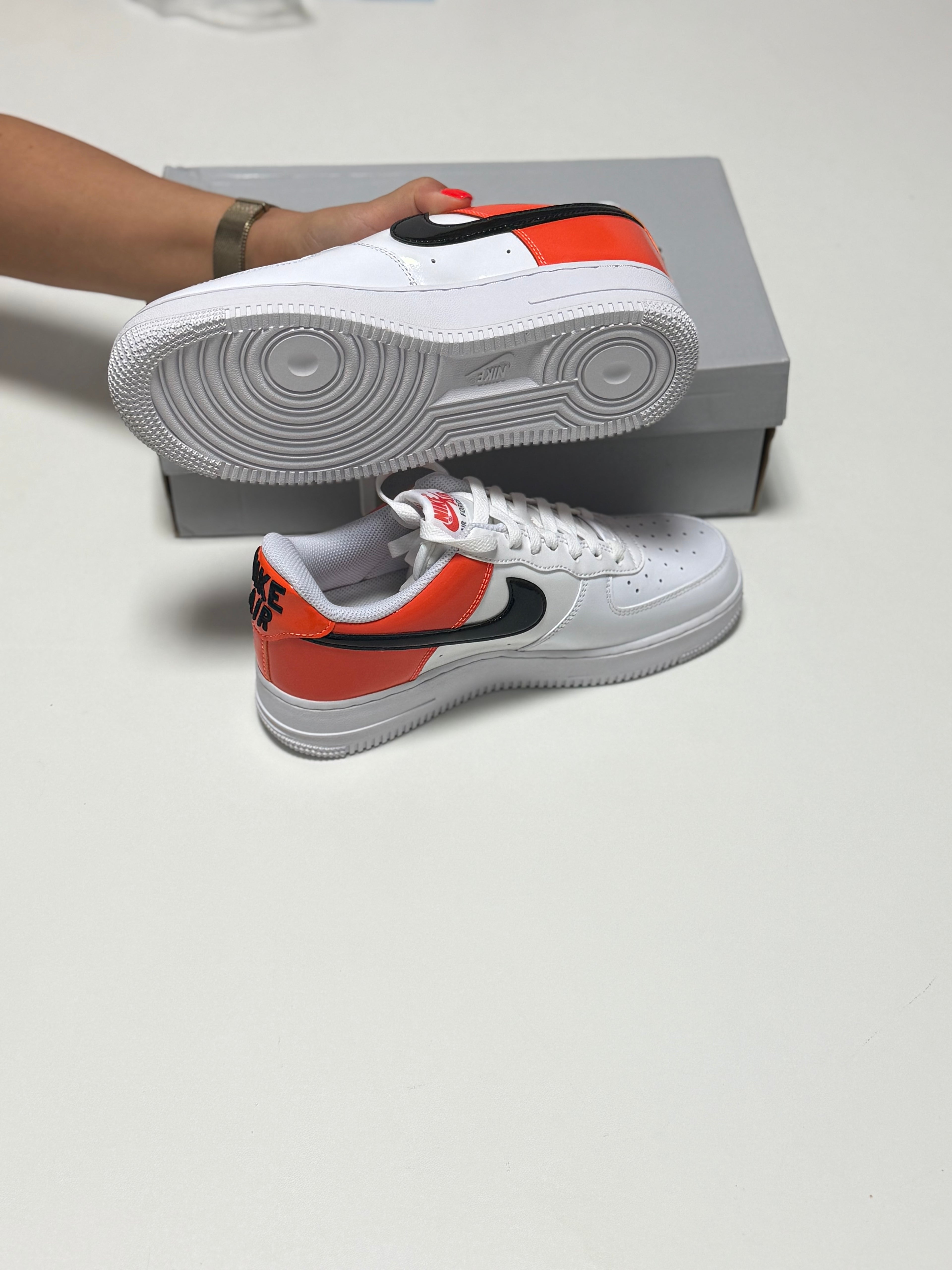 Nike Air Force 1 '07 'White Brilliant Orange'