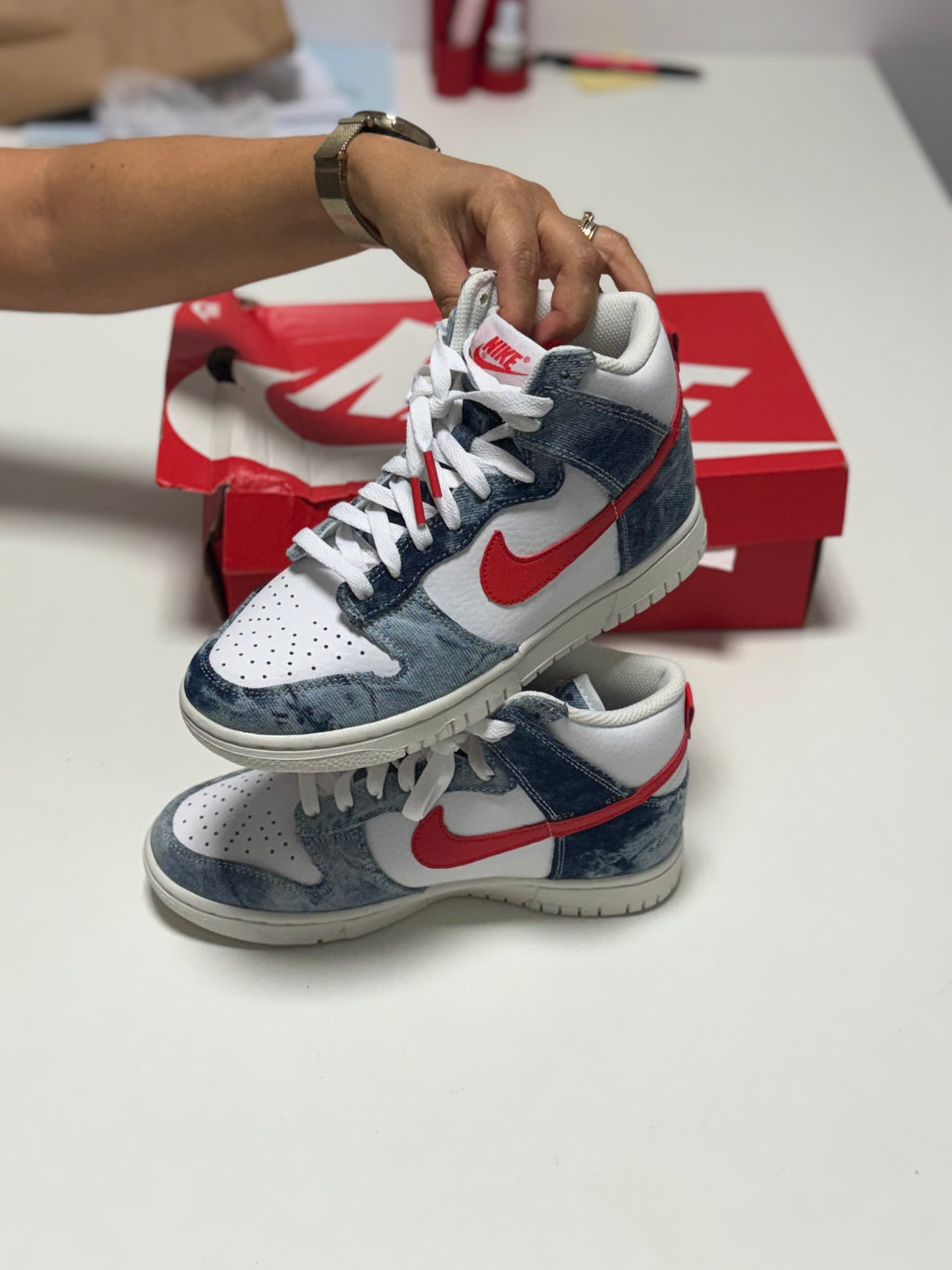 Nike Dunk High 'Washed Denim'