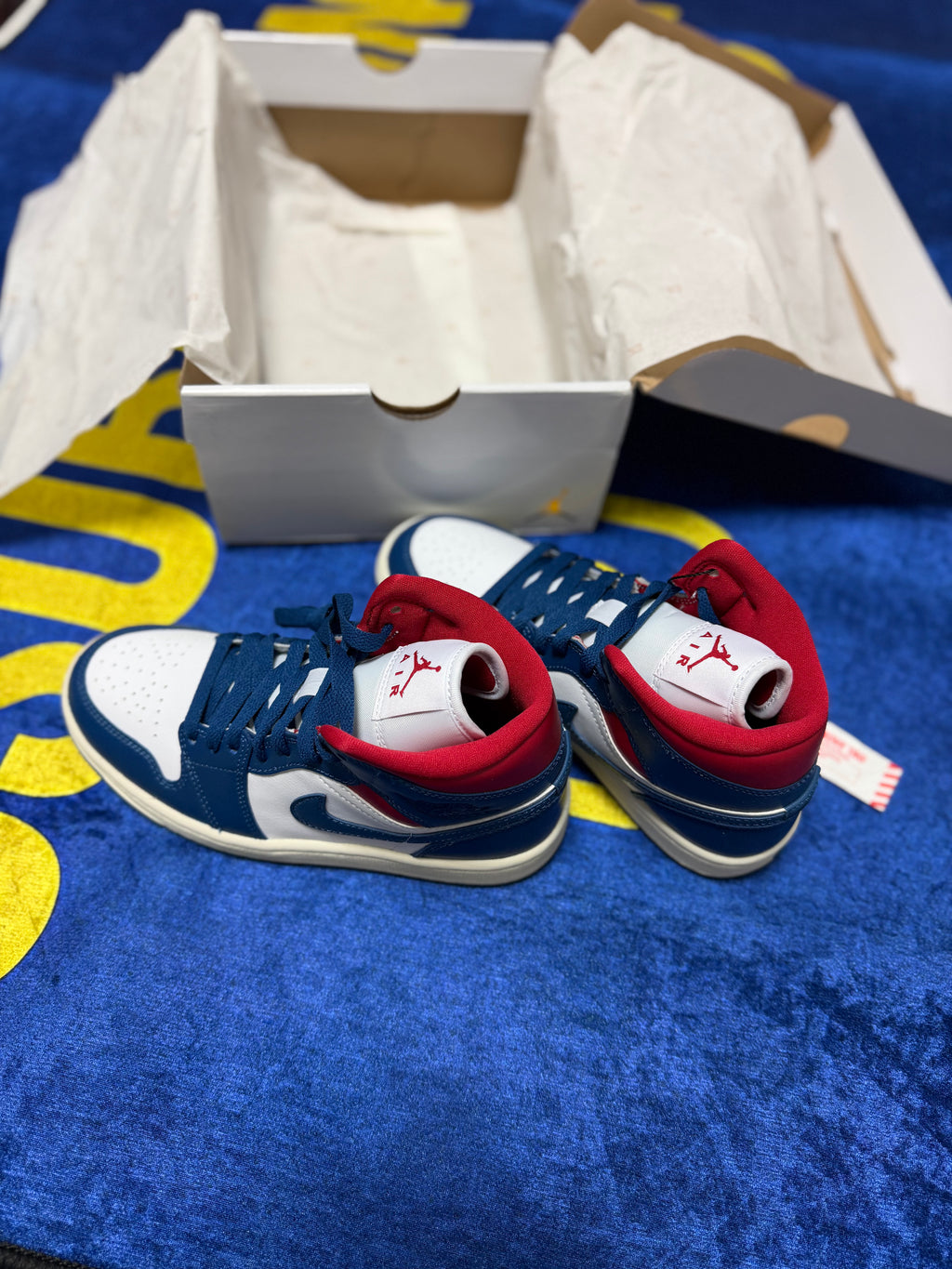 Air Jordan 1 Mid French Blue – Sneakers Originali Jordan, Stil Urban și Confort Premium