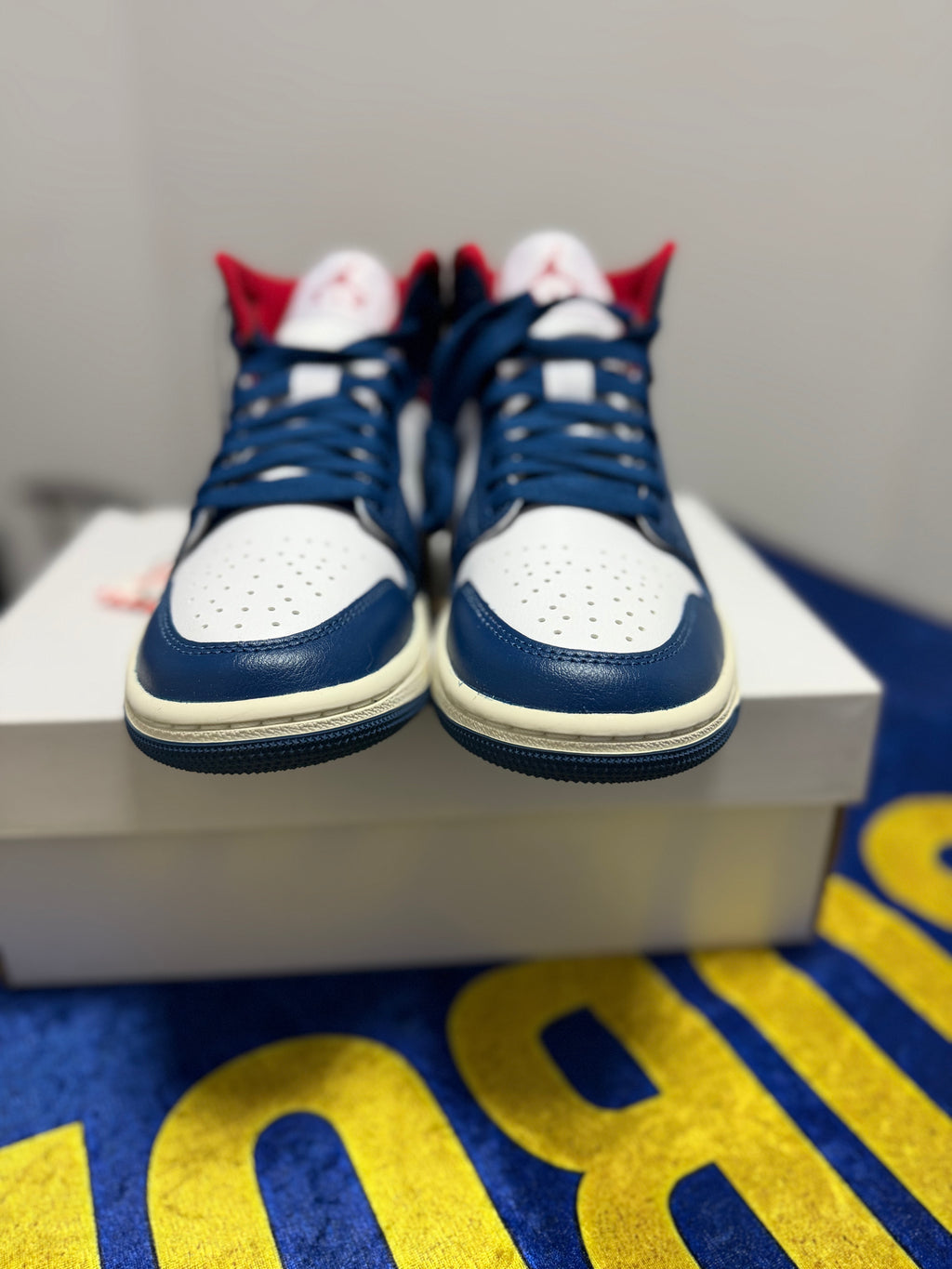 Air Jordan 1 Mid French Blue – Sneakers Originali Jordan, Stil Urban și Confort Premium