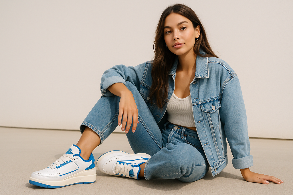 make it a young woman and replace all the red with blue