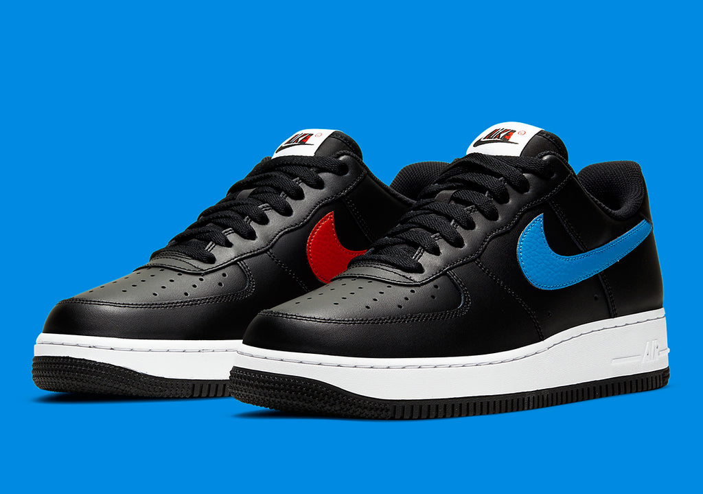 Nike Air Force 1 '07 'Mismatch Swooshes - Black'