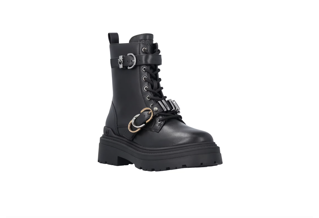 PINKO LOVE BIRDS COMBAT BOOTS